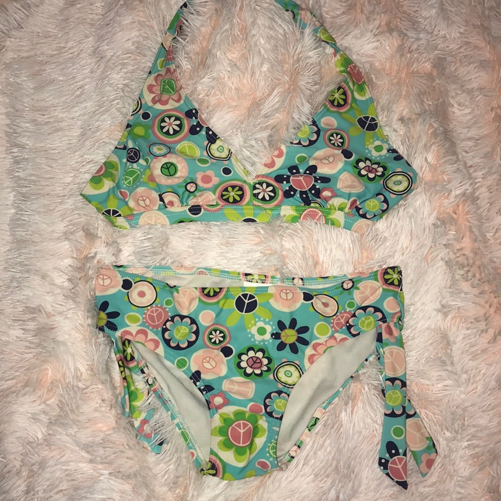 Peace Sign Bikini Set